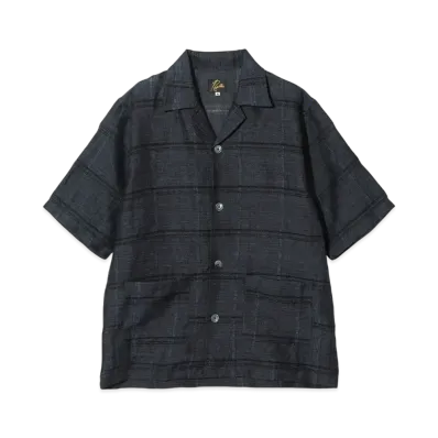 NEEDLES Cabana Shirt - Plaid Jacquard "Gray"