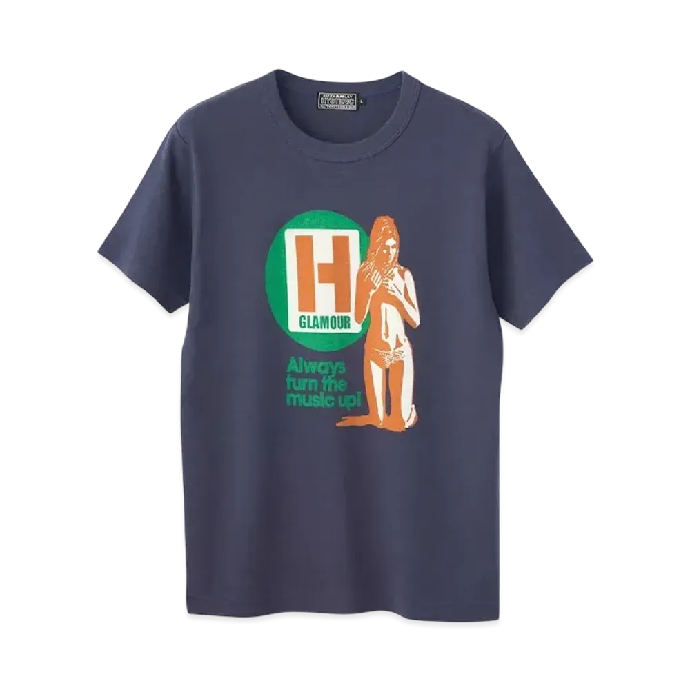 HYSTERIC GLAMOUR H Hours T-Shirt "Navy"