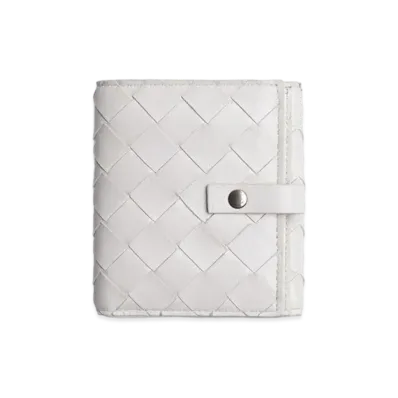 Bottega Veneta Bifold Flap Wallet "White"