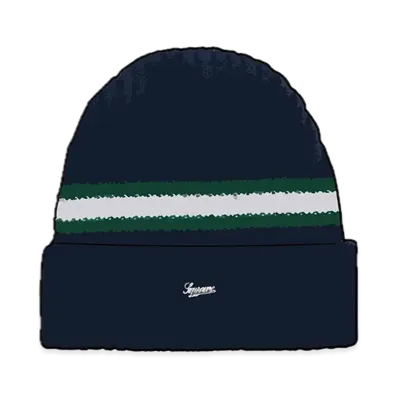 Supreme Striped Cashmere Beanie "Navy"