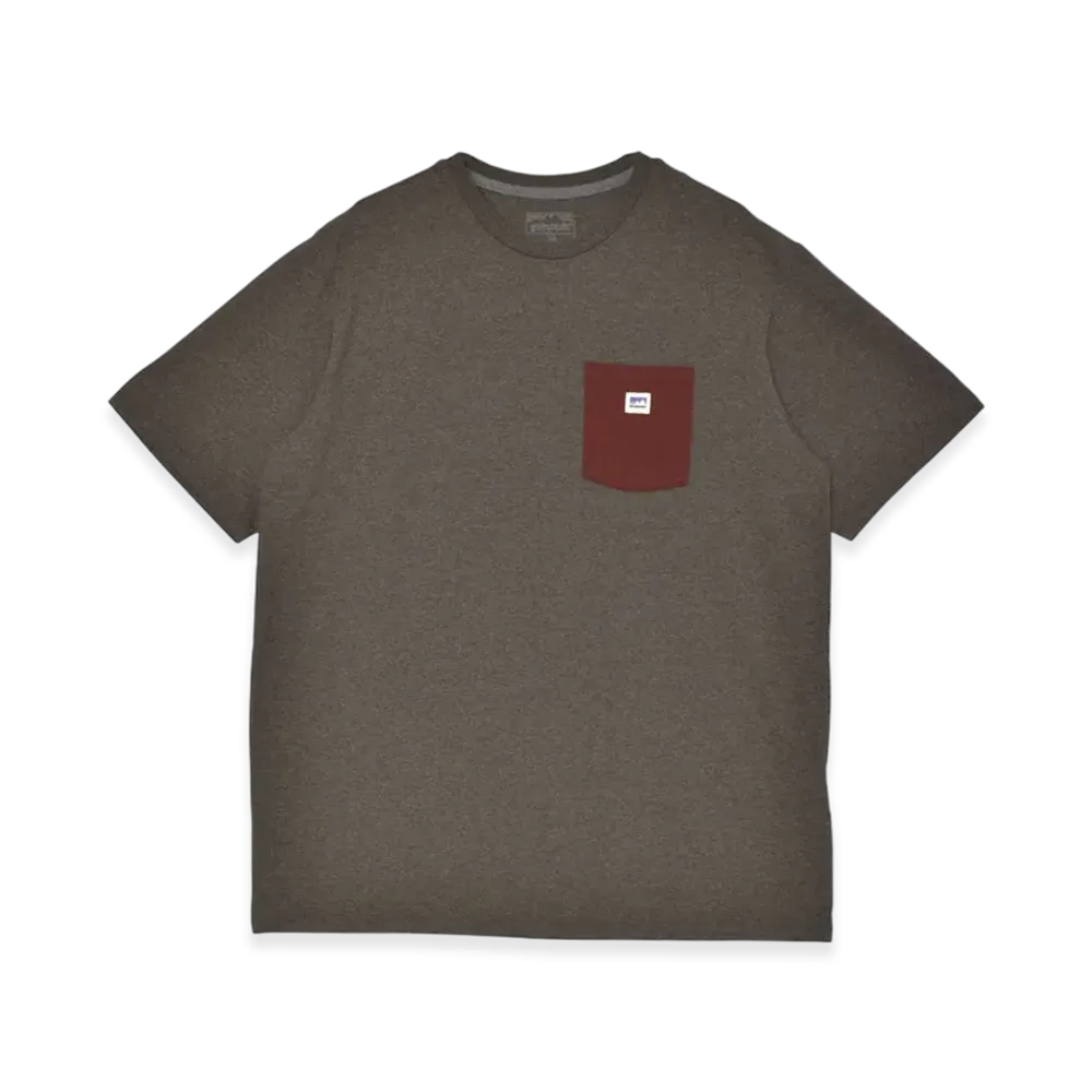 Patagonia Shop Sticker Pocket Responsibili T-Shirt "Marrow Brown"