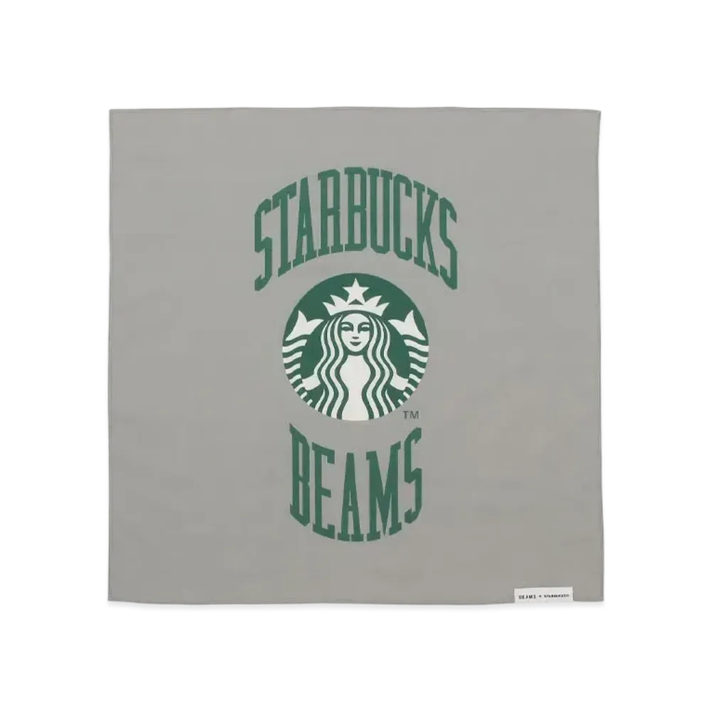 STARBUCKS x BEAMS Bandana College Design "Gray"