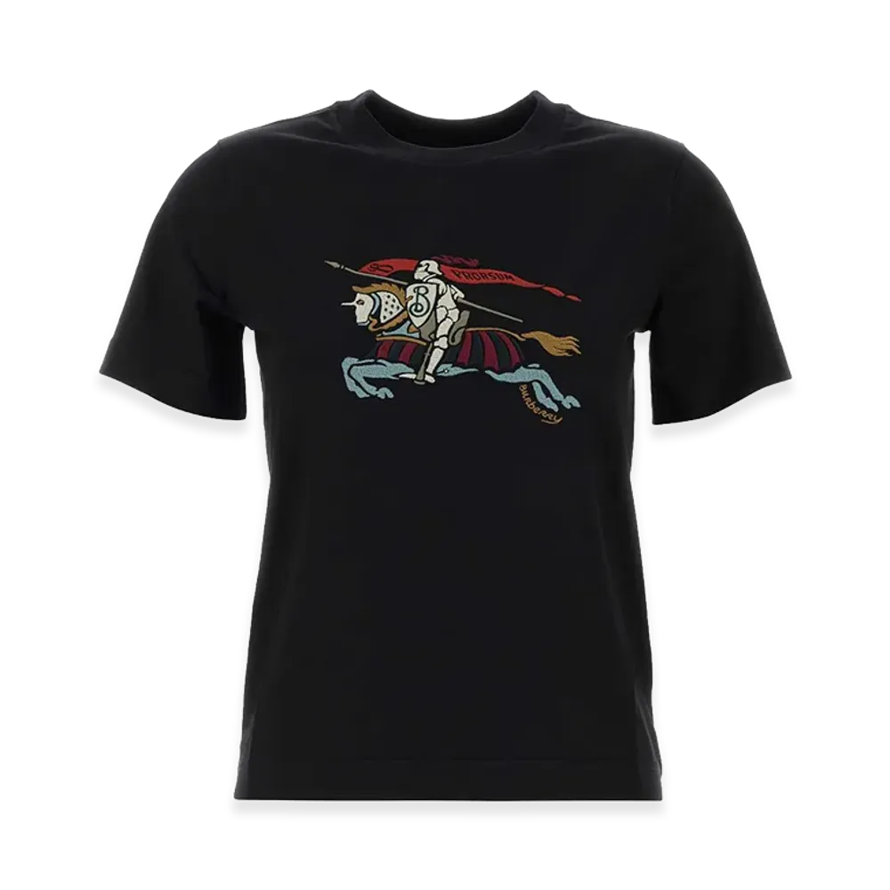 Burberry Women's Cotton T-Shirt "Black"