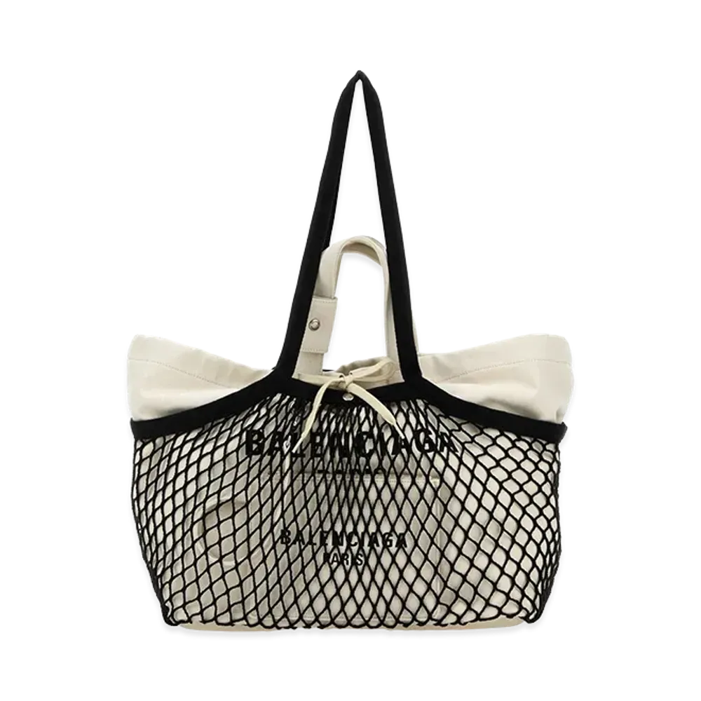 BALENCIAGA Women's Two-Tone Canvas And Mesh Medium 24/7 Shopping Bag "Multicoloured"