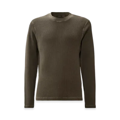 C.P. Company x OUR LEGACY WORK SHOP Heavy Waffle Long Sleeve T-Shirt "After Dark Grey"