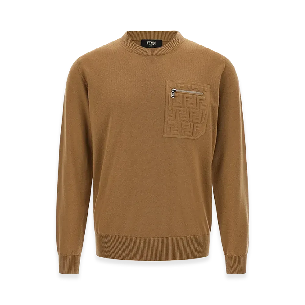 FENDI FF Pocket Sweater "Brown"