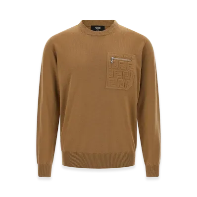 FENDI FF Pocket Sweater "Brown"
