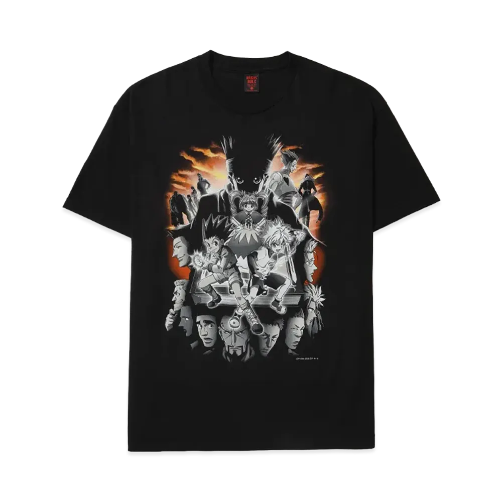 Geeks Rule x HUNTERxHUNTER Silkscreen Printing T Shirt 'Greed Island' "Black"