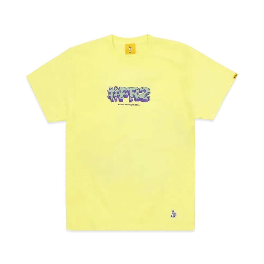 FR2 Crack Logo T-shirt "Light Yellow"