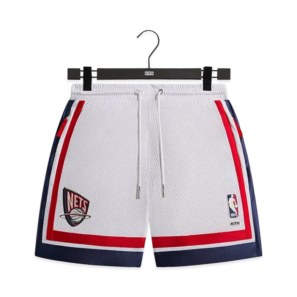 Kith x NBA All-Star New Jersey Nets Shorts "White"
