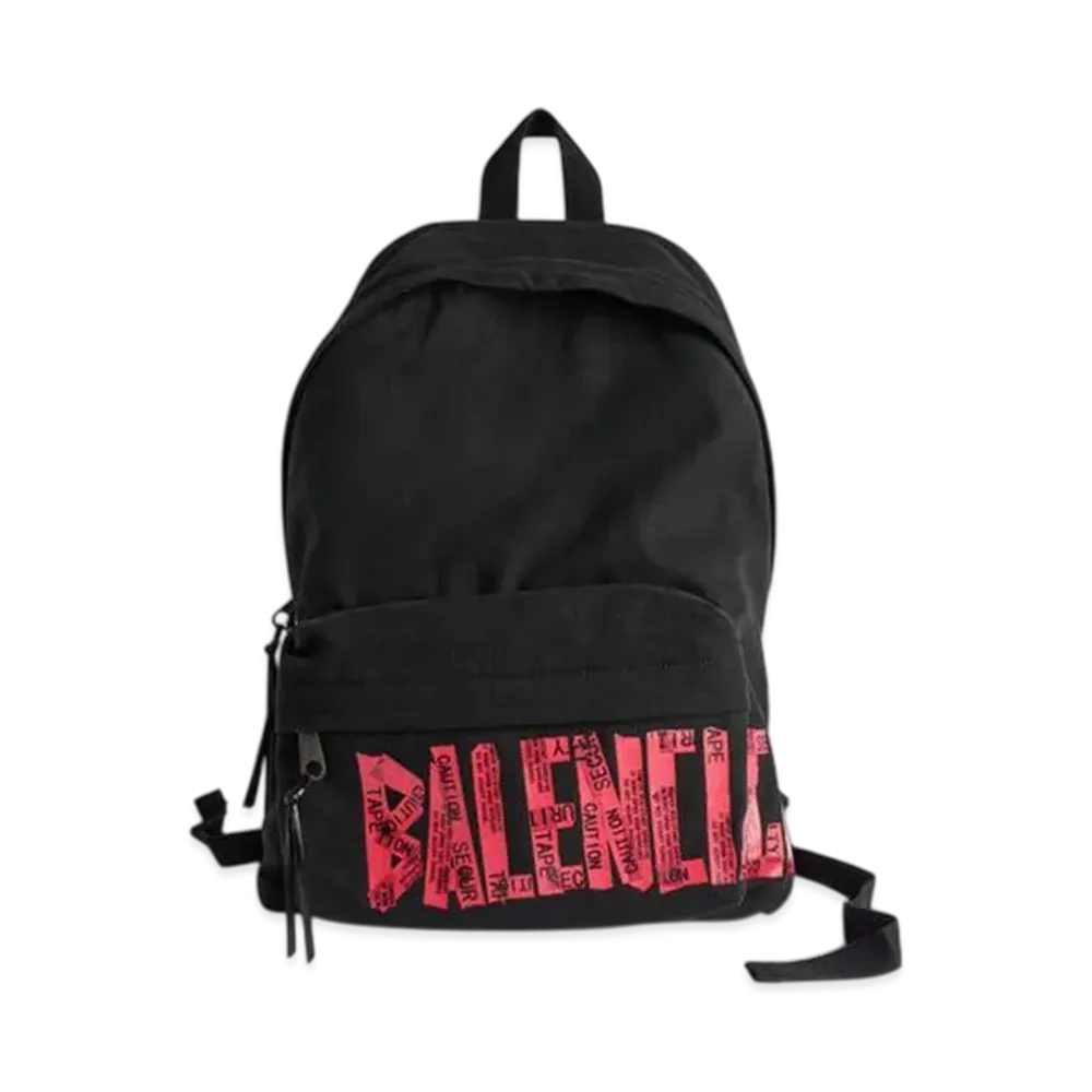 BALENCIAGA Tape Type Backpack "Black/Red"