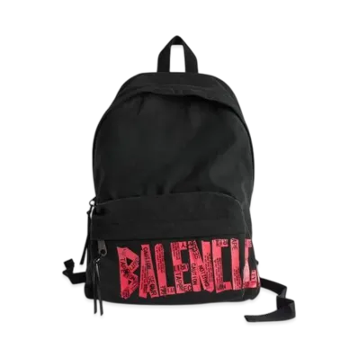 BALENCIAGA Tape Type Backpack "Black/Red"