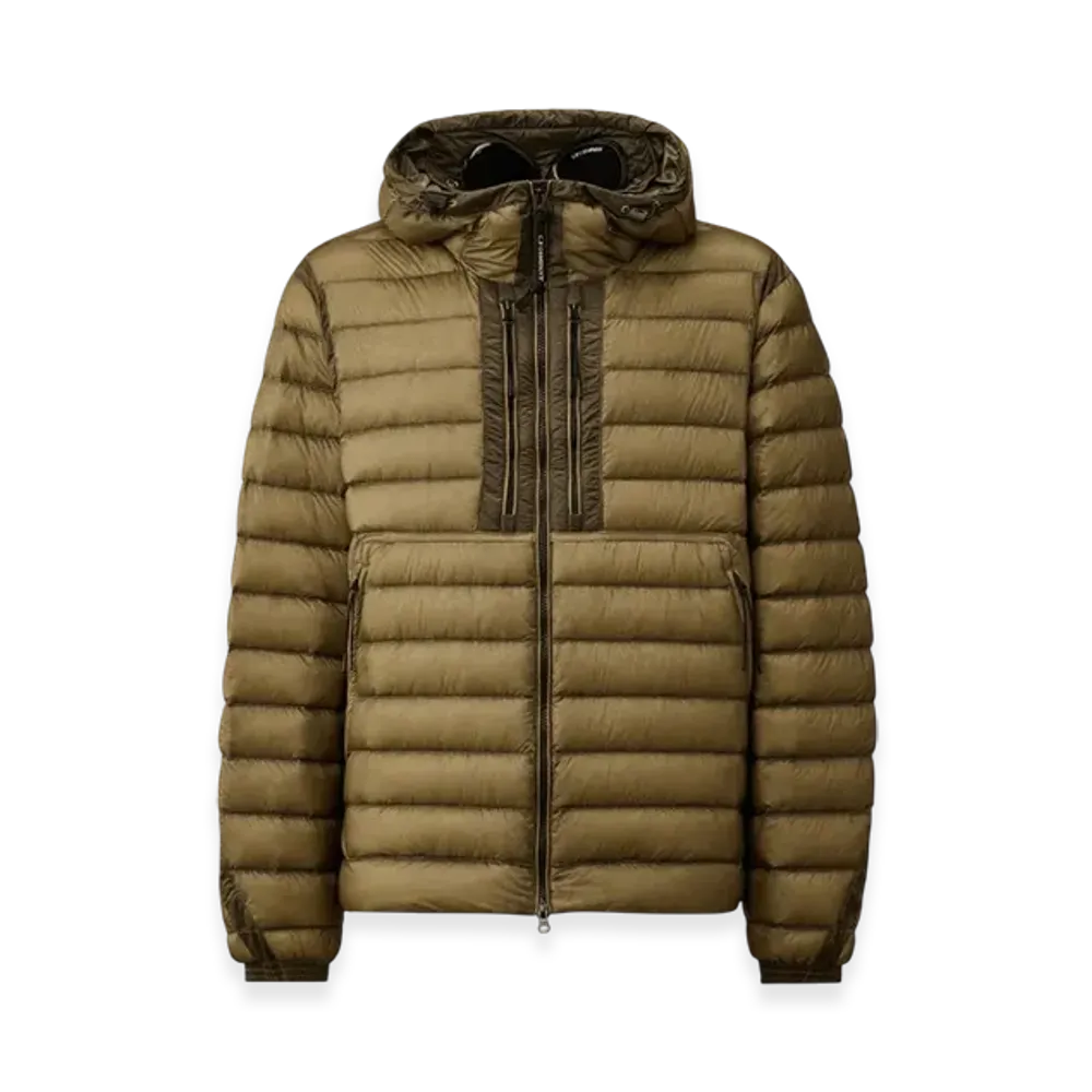 C.P. Company D.D. Shell Goggle Down Jacket "Fungi Grey"