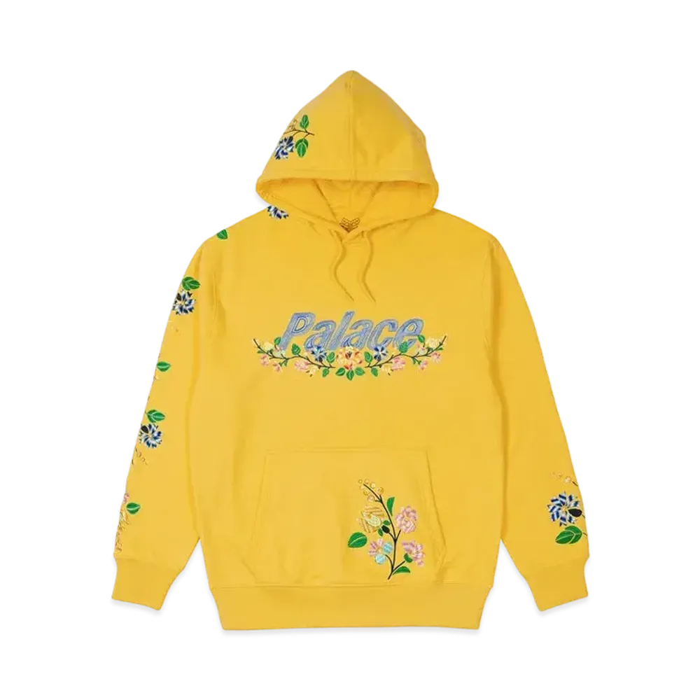 PALACE FLOWER STITCH HOOD "Yellow"