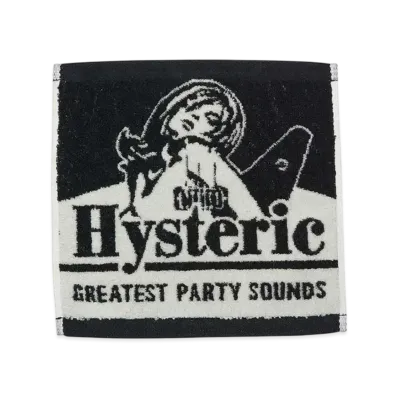 HYSTERIC GLAMOUR Guitar Girl Towel Handkerchief "Black"