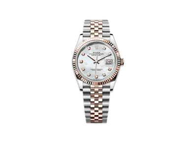 ROLEX Datejust 36 Oystersteel & Everose Gold "White"