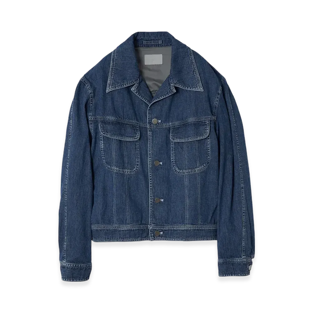 YOKE 8OZ Vintage Light-Weight Denim Trucker Jacket "Indigo"
