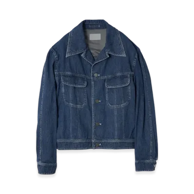 YOKE 8OZ Vintage Light-Weight Denim Trucker Jacket "Indigo"
