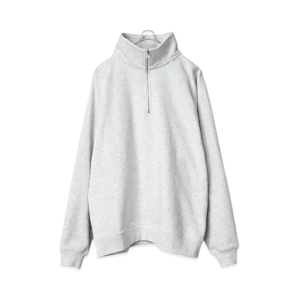 ONEITA Power Sweat Half Zip Sweatshirt "Ash"