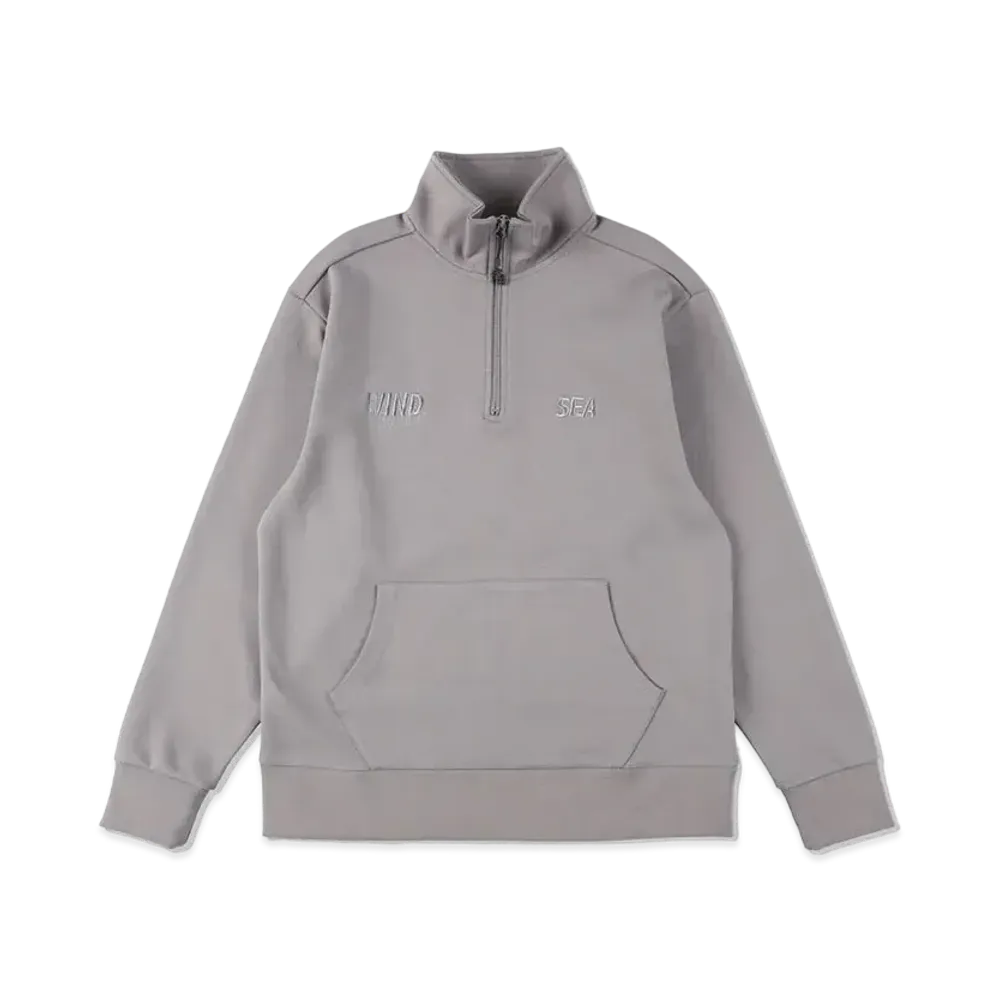 WIND AND SEA WDS-ES Tech Basic Half Zip Tops "Charcoal Basic"