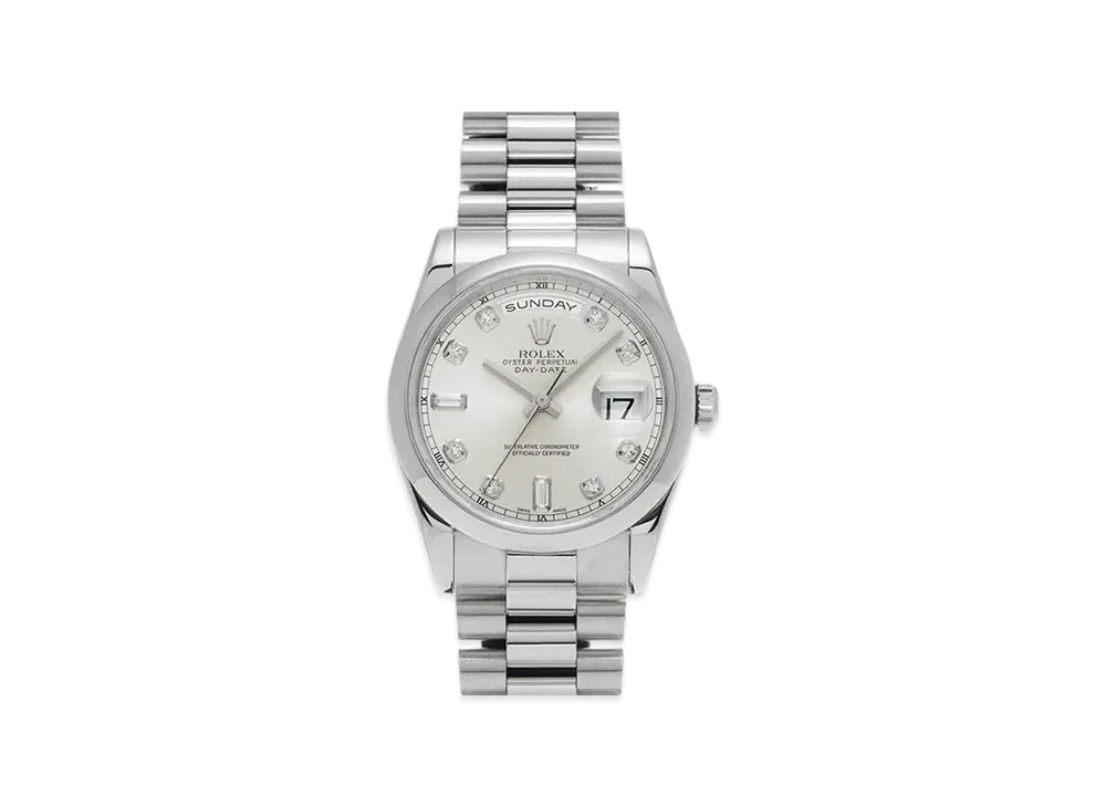 ROLEX Day-Date "Silver/Platinum"