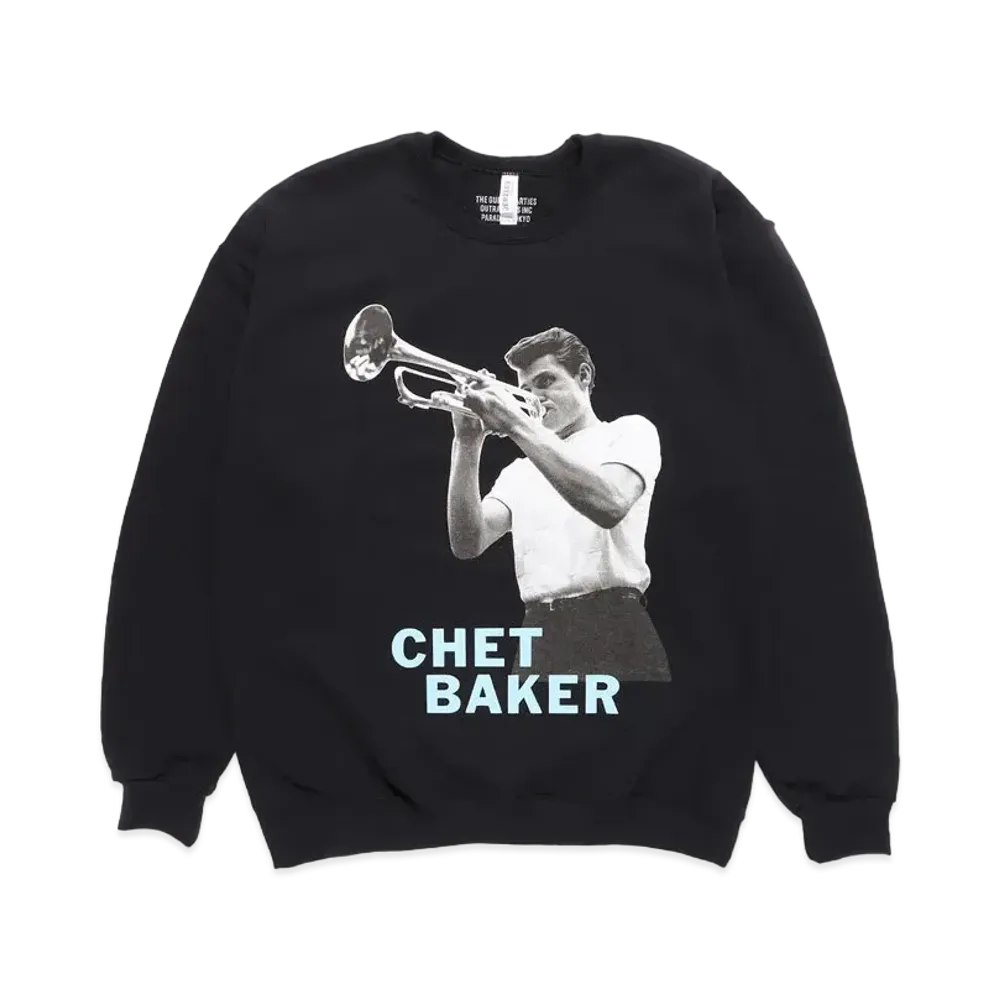 WACKO MARIA CHET BAKER / SWEAT SHIRT #2 "Black"