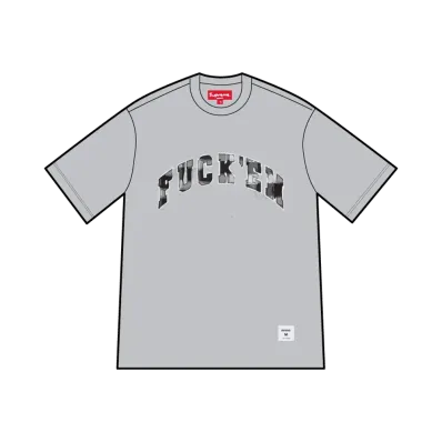Supreme Fuck Em Plaid S/S Top "Heather Grey"