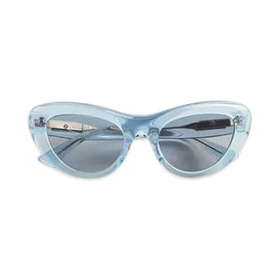Bottega Veneta Bombe Cat Eye Sunglasses "Light Blue/Blue"