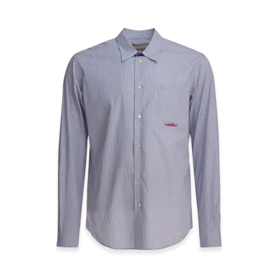 Valentino Casual Shirt With Logo "Light Blue"