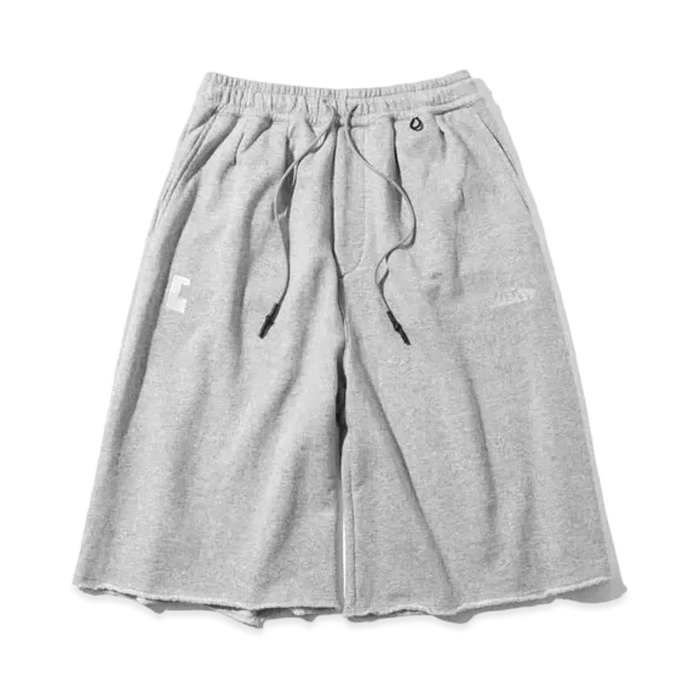 CLESSTE Loop Wheel Wide Half Sweatpants For Yes Good Market "Grey"