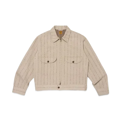 HUMAN MADE Herringbone Zip-Up Work Jacket "Beige"