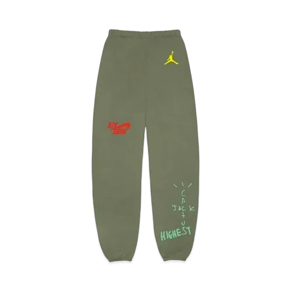 Air Jordan x Travis Cactus Jack Highest Sweatpant "Olive"
