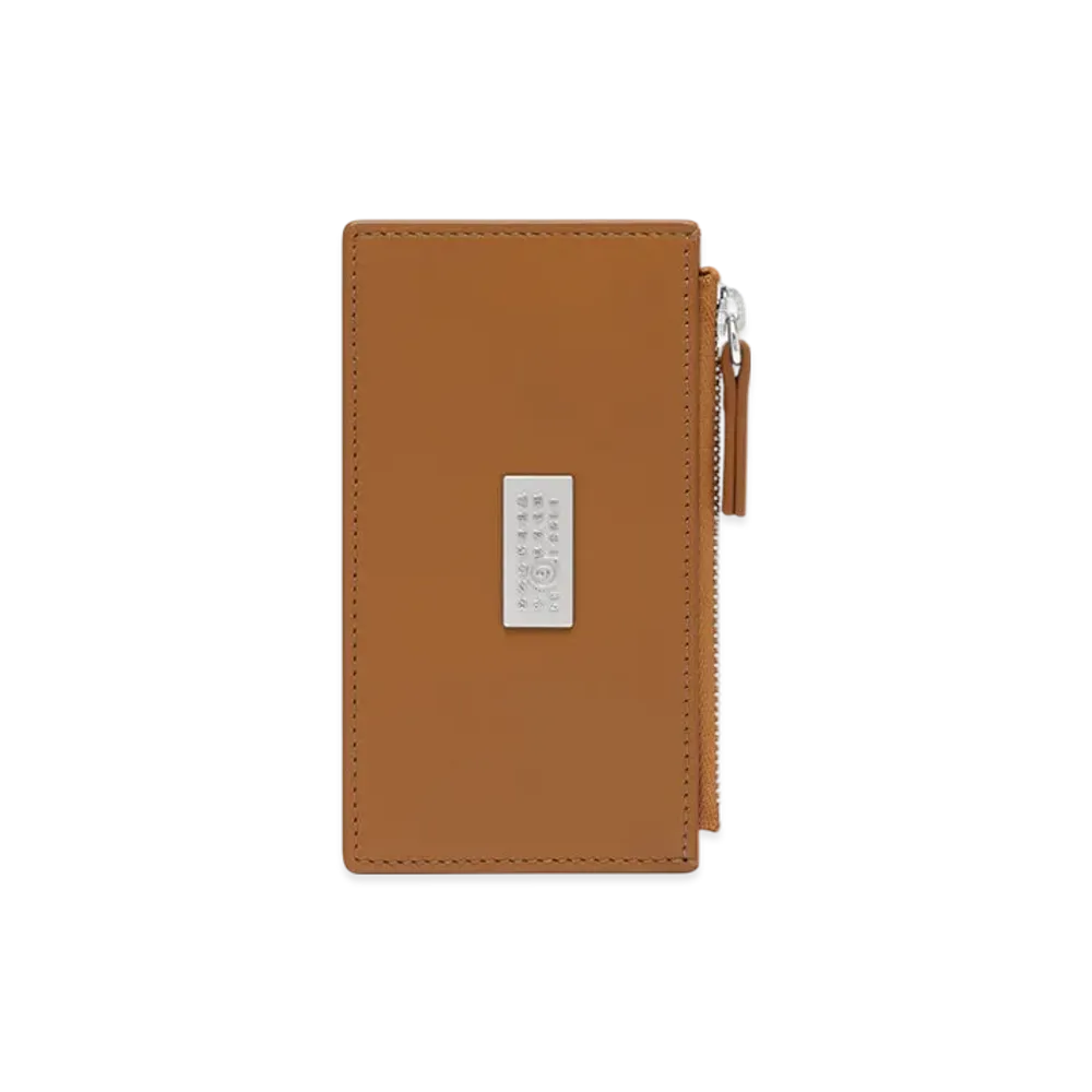 MM6 Maison Margiela Leather Card Holder "Brown"