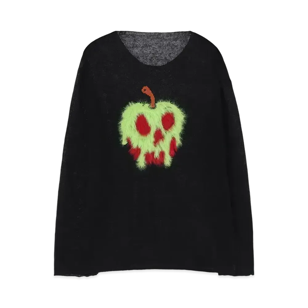 Ground Y Snow White Collection Mohair Poison Apple Linen Knit "Black"