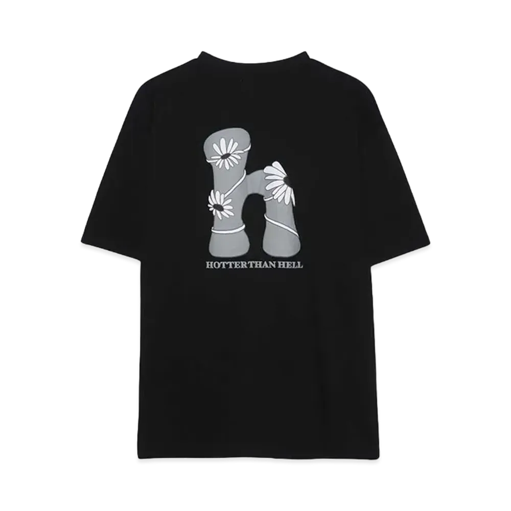 HTH H flower logo Tee Exclusive "BLACK"