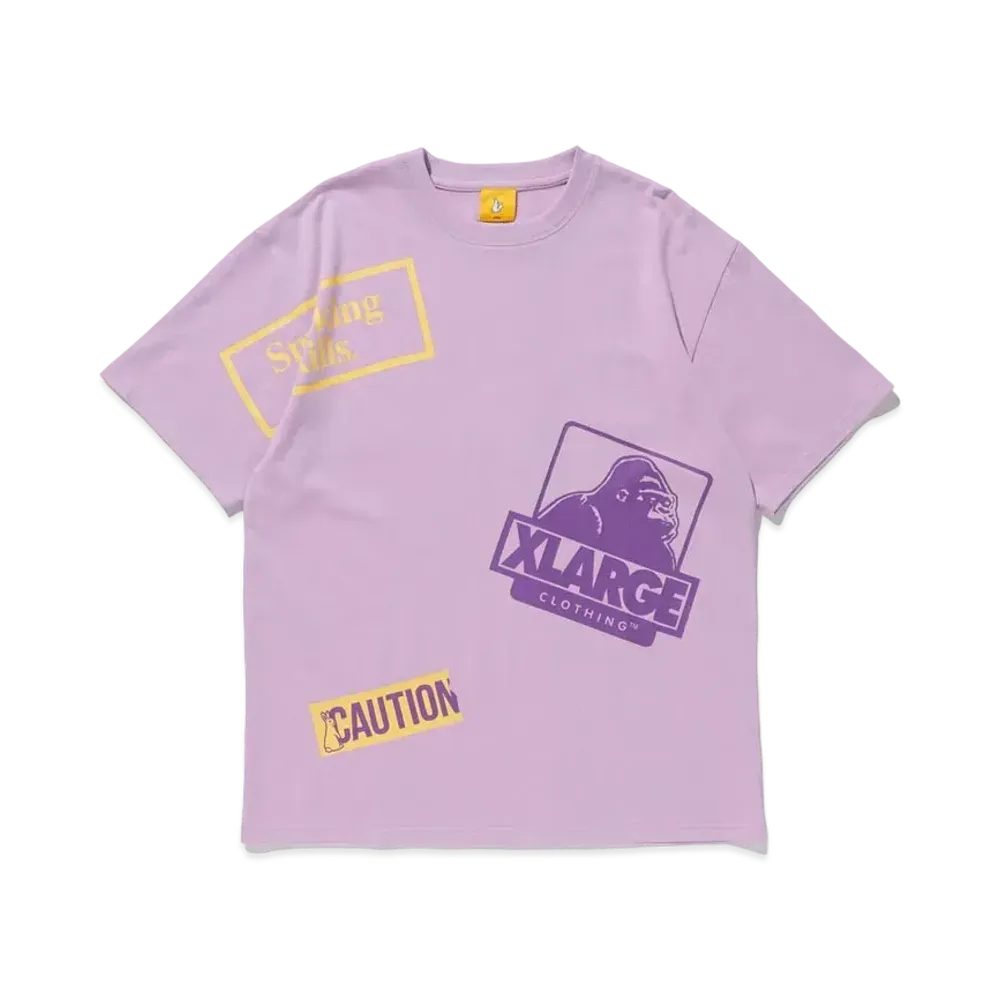 XLARGE x FR2 S/S TEE RANDOM LOGO "Purple"