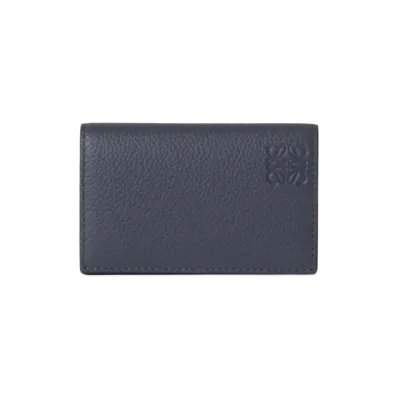 LOEWE Business Card Holder Soft Grain Calf "Deep Navy"