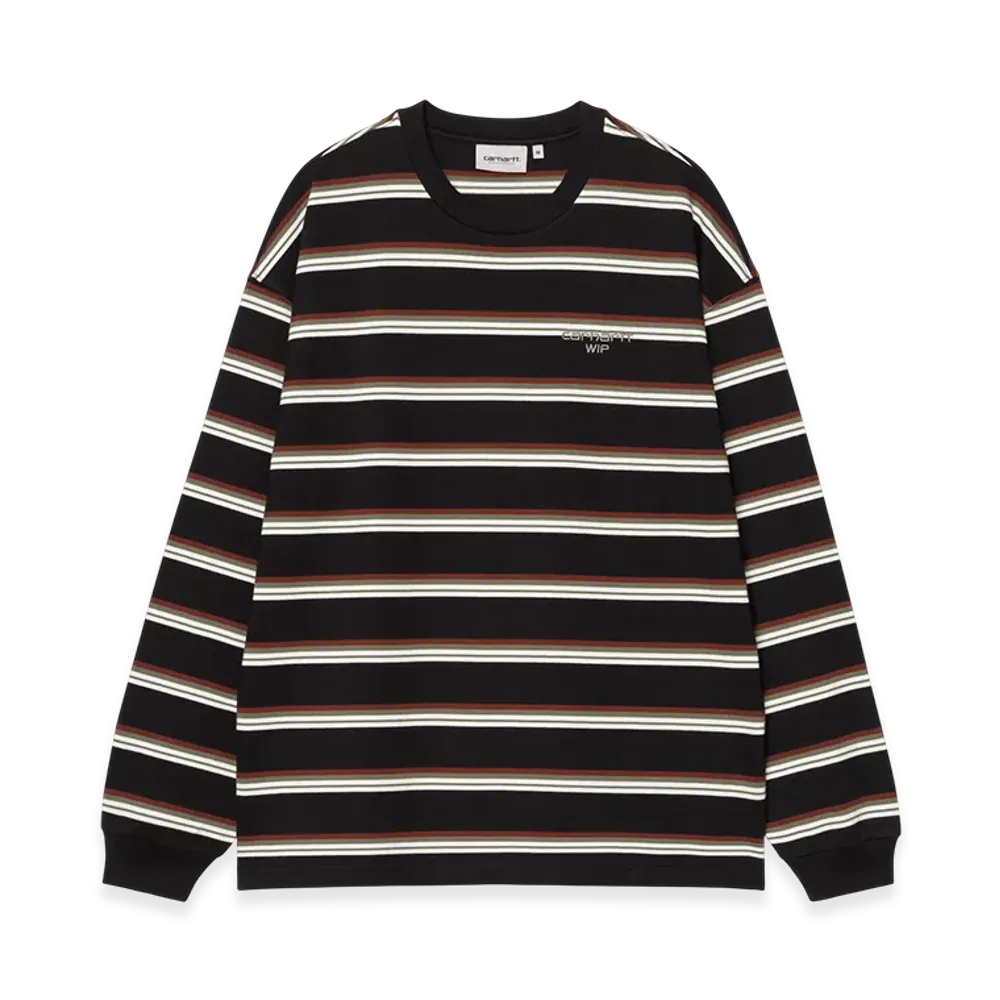 Carhartt WIP L/S Holm T-Shirt Holm Stripe "Black"