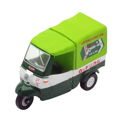 TOMYTEC "TOMICA LIMITED VINTAGE" 1/64 LV-143a Daihatsu Midget Lotte Chiwingum (Green)