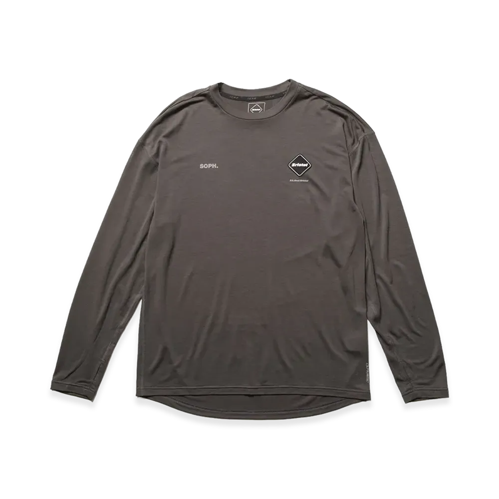 F.C.Real Bristol Polartec L/S Workout Top "Charcoal Gray"