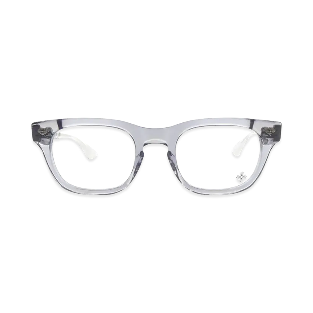 Chrome Hearts BAGGINS 51 Fleur Knee Wellington Sunglasses "Clear"