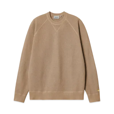 Carhartt WIP Chase Sweater "Dusty H Brown / Gold"