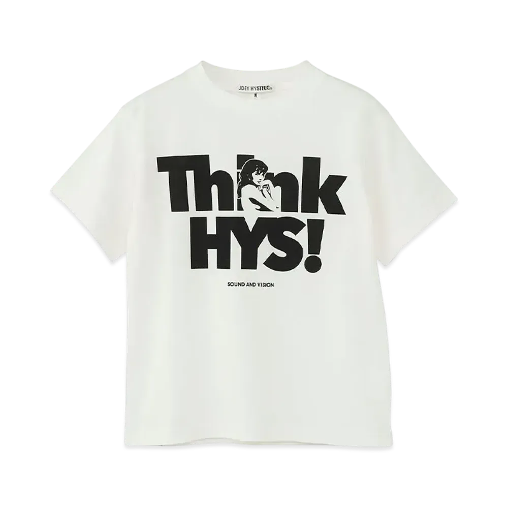 HYSTERIC GLAMOUR Kids Think Hys T-Shirt "White"