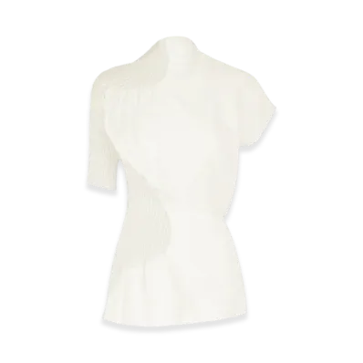 ISSEY MIYAKE Knit (Contour) Pleats "White"