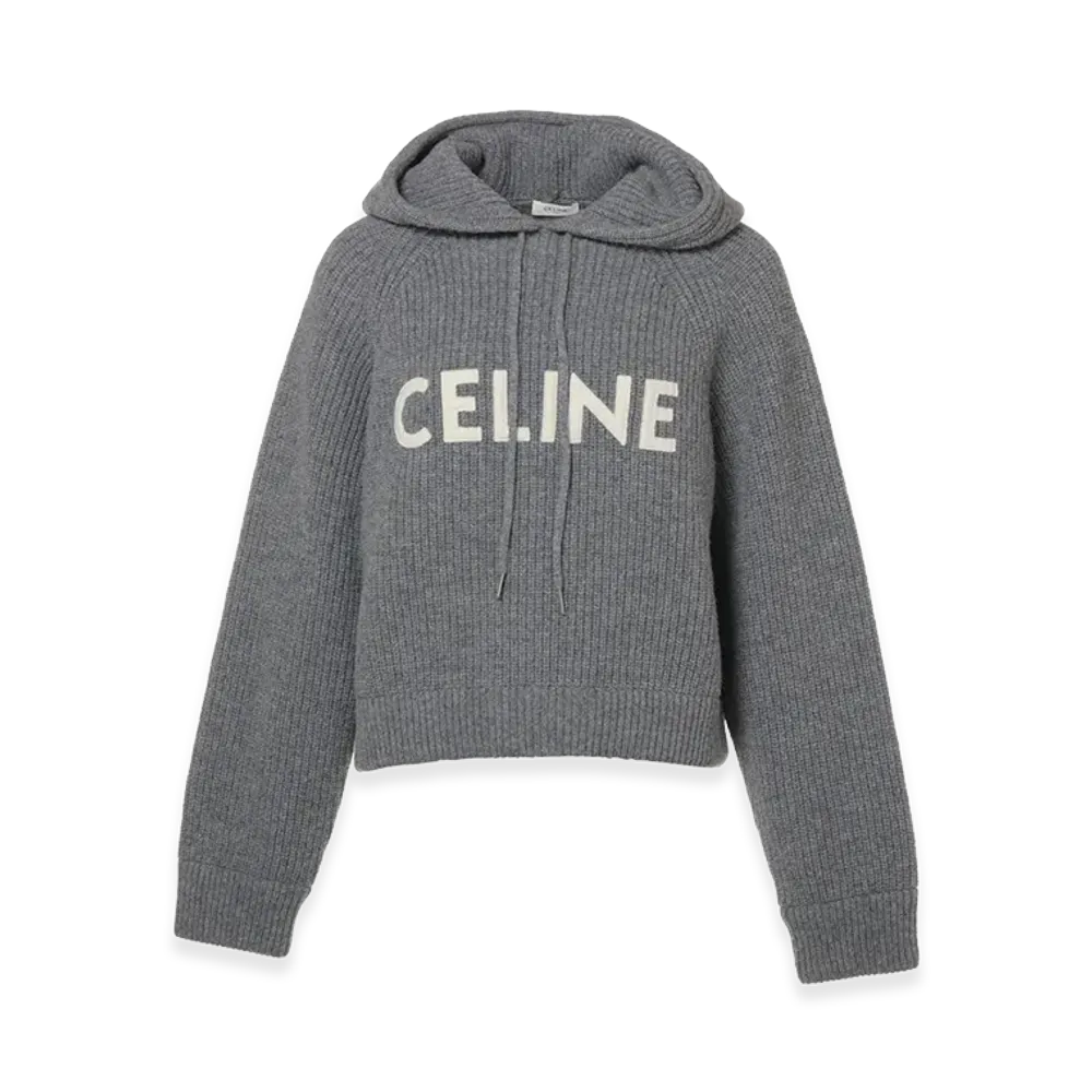 CELINE Wool Hoodie "Gray"