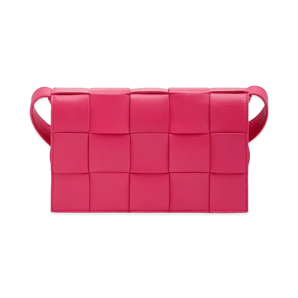 Bottega Veneta Cassette Crossbody Bag "Cranberry"