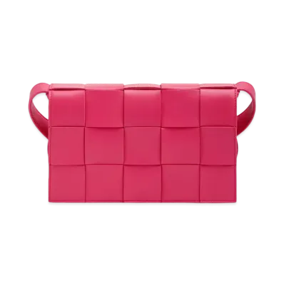 Bottega Veneta Cassette Crossbody Bag "Cranberry"