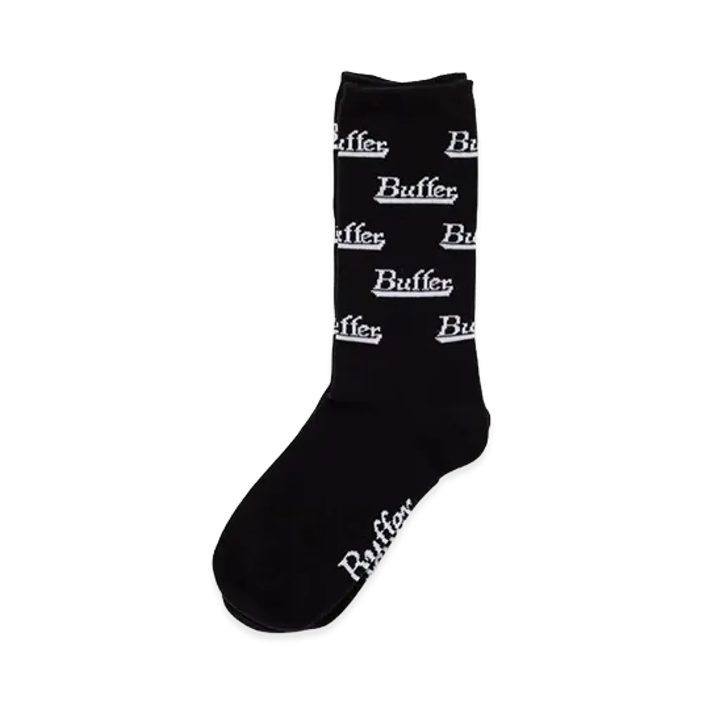 Buffer Jacquard Socks Buffer Pattern "Black"