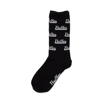 Buffer Jacquard Socks Buffer Pattern "Black"