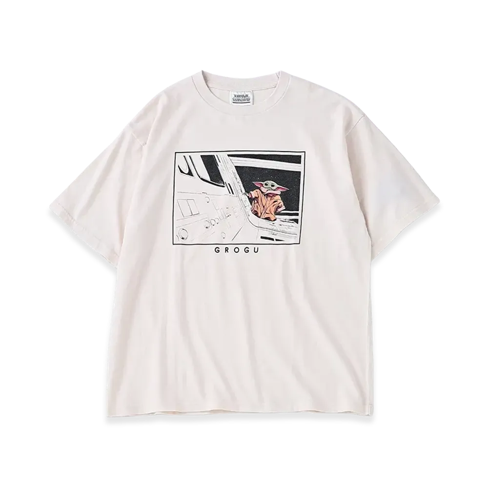 JOURNAL STANDARD x STAR WARS Mandalorian Print T-Shirt "Natural"